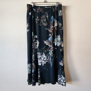 Q Neel Blue Floral Maxi Skirt 18